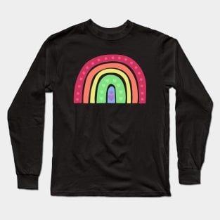 Cute Boho Rainbow Queer Pride Long Sleeve T-Shirt